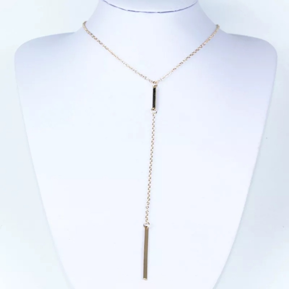 Fashion Jewelry Gold Color Long Tassel Necklace  W - Picture 2 of 3